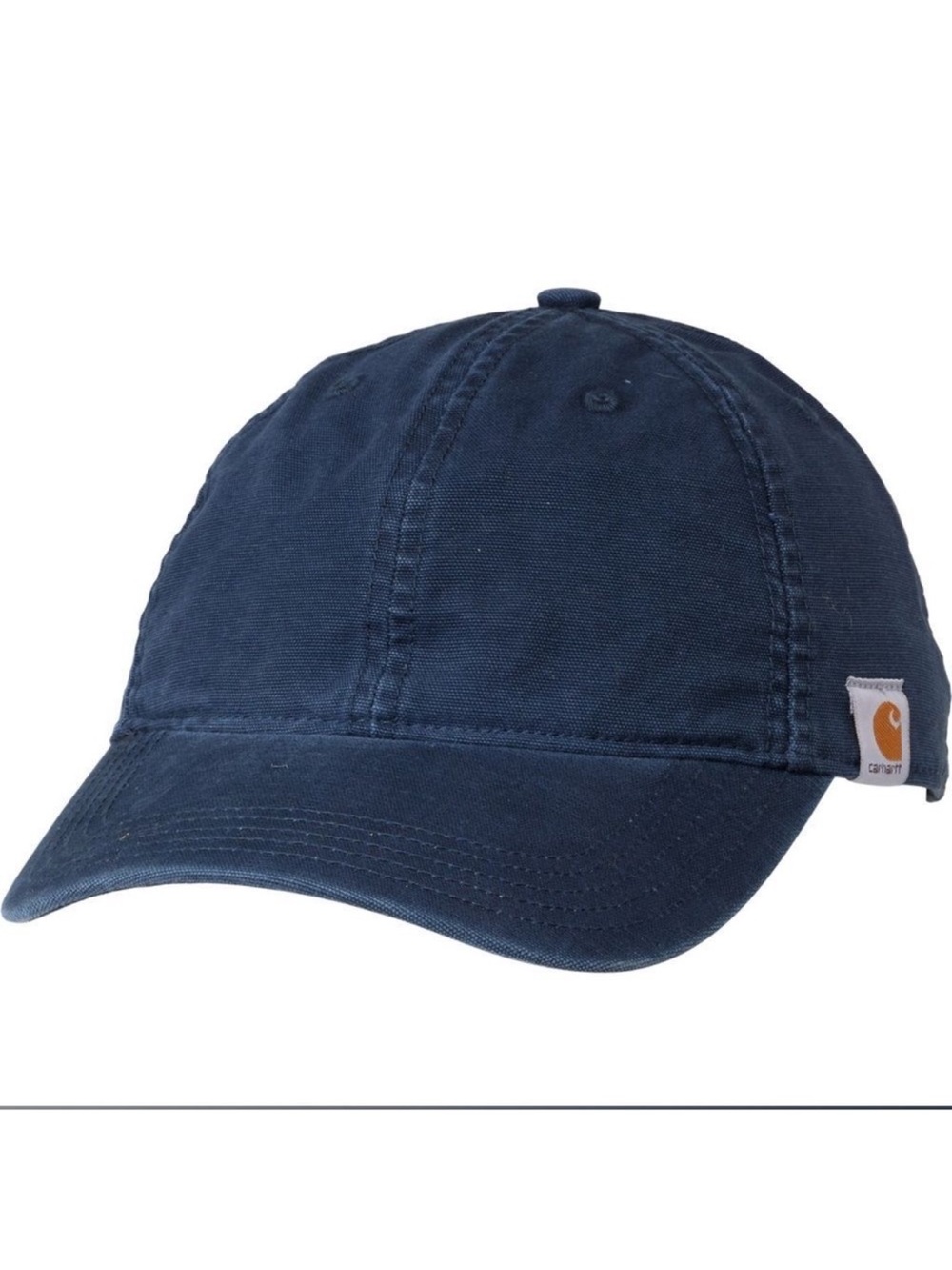 Carhartt OS Navy Cotton Canvas Unisex Baseball Cap